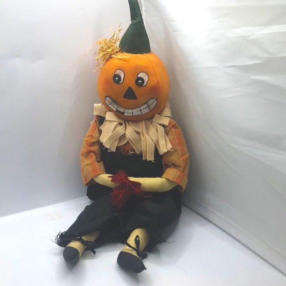 Handmade pumpkin man Fall Halloween decorations - Picture 1 of 12
